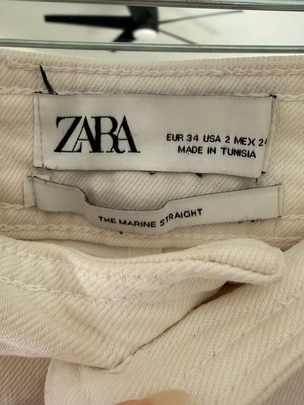 Zara white cropped